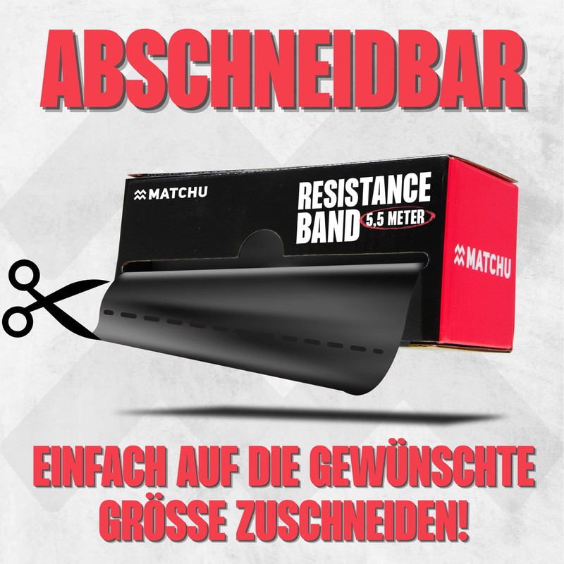 Matchu Sports Resistance Bands, Resistance Bands, 100% Latex, Can be