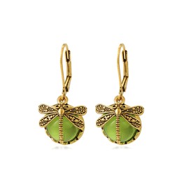 Dragonfly Earrings for Women Vintage Butterfly Moonstone Dangle Leverback Earrings Purple Blue Green Dragonfly Earrings Boho Ethnic Dangle Earrings Fashion Jewelry Gifts for Women