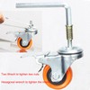 Stem Caster Wheels Heavy Duty Casters PVC M8-1.25x1″ (Stem Diameter