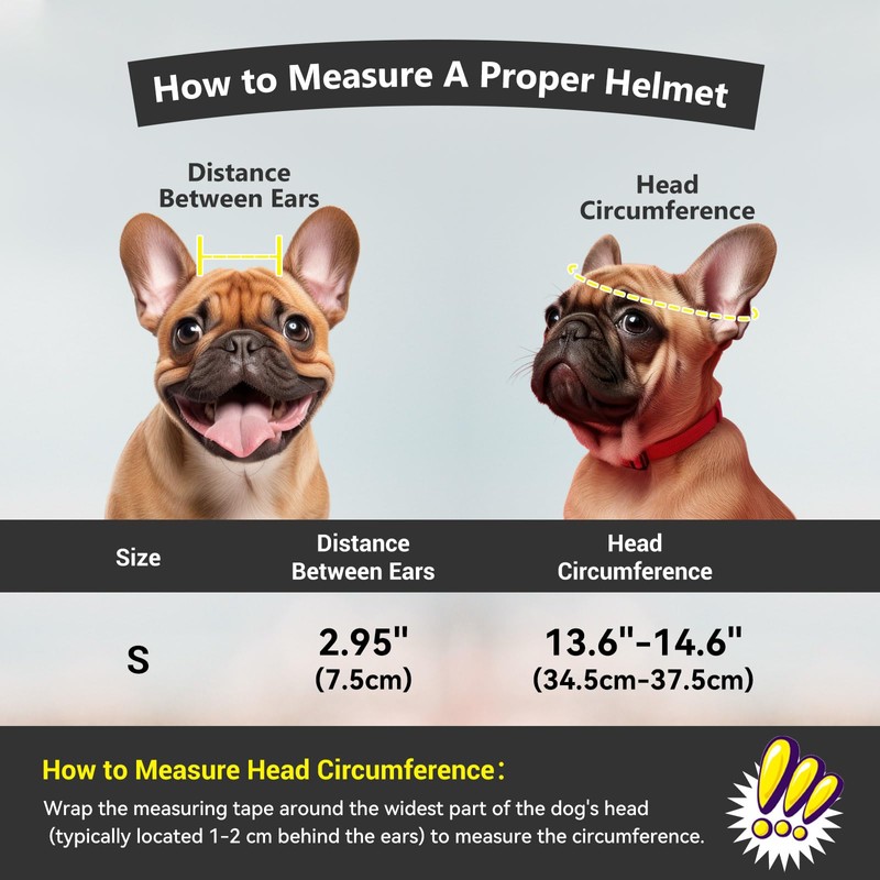 Dog Helmet for Small Breed Cool Pet Motorcycle Helmet with