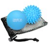 ResultSport Lacrosse & Spike Massage Ball Set with Storage Bag,