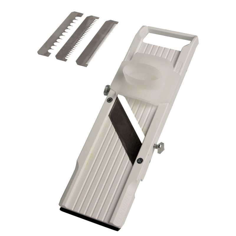 Benriner Mandolin Vegetable Slicer 64 mm White with Julienne Replacement