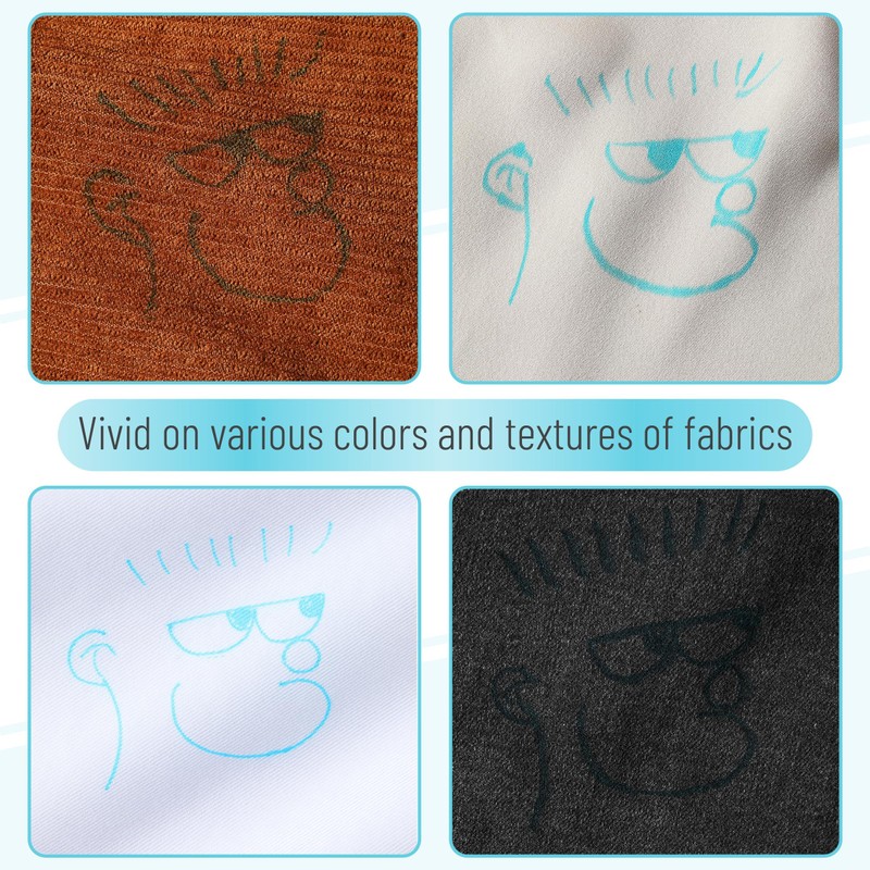 Mr. Pen- Fabric Markers for Sewing, 5 Pack, Blue, Erasable,