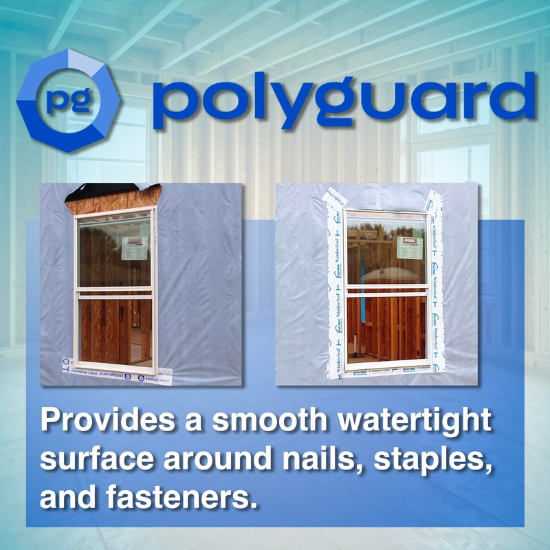 POLYGUARD WindowSeal Window and Door Flashing Tape, 9 in x