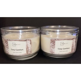 Mainstays 2 Mainstays COZY COMFORT 3 Wick Jar Candle 11.5 oz no lead / Free Shipping