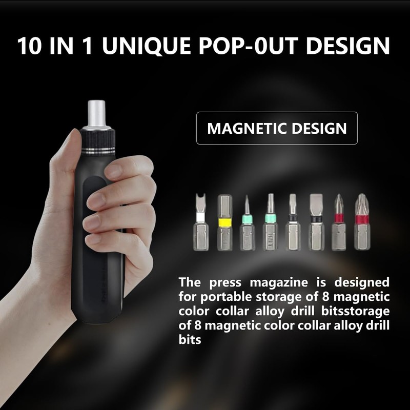 SahncaiTechTrade 10 in 1 Ratcheting Precision Screwdriver Set, Multi Magnetic