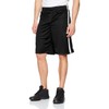 Spiro Mens Quick Dry Basketball Shorts (L) (Black / White)
