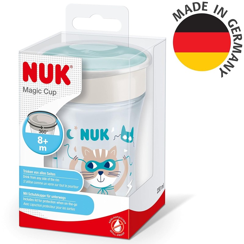NUK Magic Cup in Practical Double Pack, 8+ Months, Leak-Proof