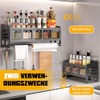 Spice Rack with Spice Boxes, Kitchen Shelf Wall with Kitchen