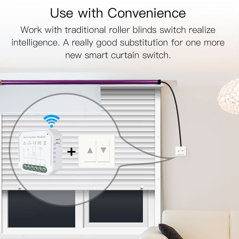 Tuya WiFi Intelligent Curtain Switch Module Home Curtain Modification Module