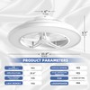 BAYSQUIRREL Low Profile Ceiling Fan with Light and Remote/APP Control,Bluetooth