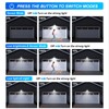JEJOT 6 Pack Solar Motion Lights Outdoor Waterproof,270° Wide Angle,3