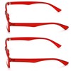 V.W.E. 2 Pairs Casual Rectangular Reading Glasses - Stylish Simple