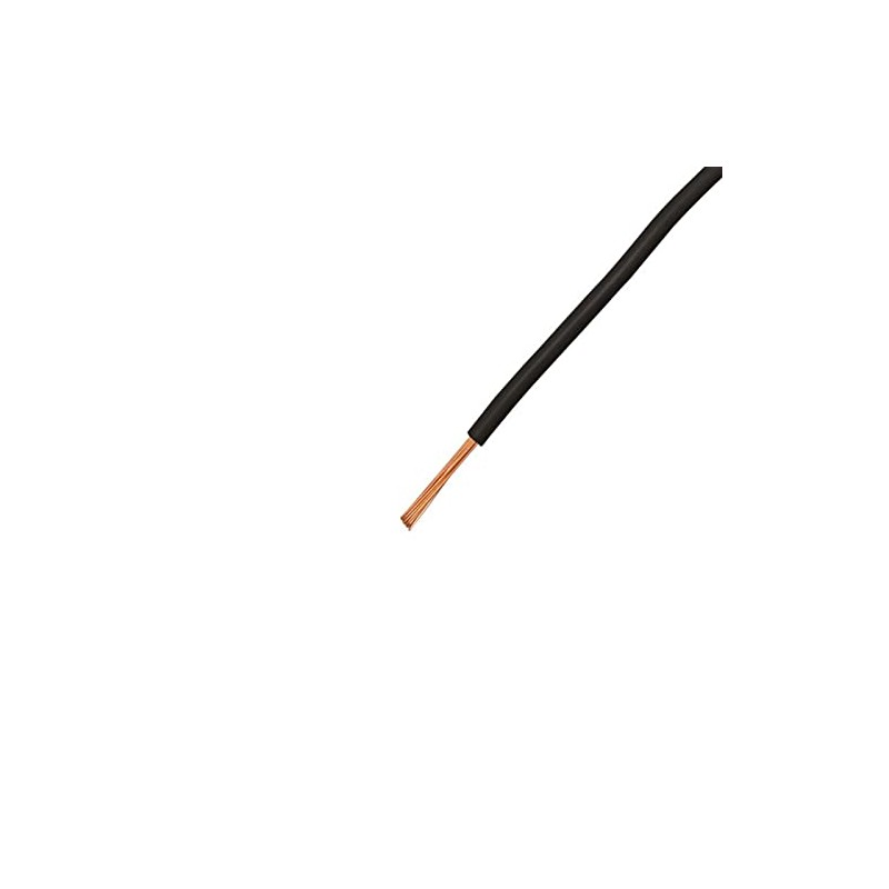 10 m Flry vehicle cable, black, 0.35 mm², round cable,