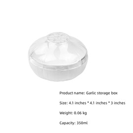 XIZHI 2 Pack Onion Storage Containers - Reusable Refrigerator Saver for Keeping Onions Fresh - Leftover Storage Holder for Fridge (Garlic)