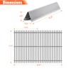 LPTNFRTN 2PACK 7638 Grill Cooking Grates with 5PACK 7636 Flavorizer