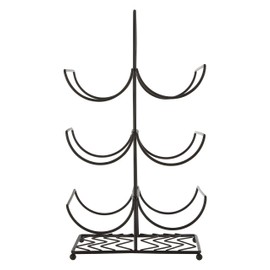 Premier Housewares Wine Rack, Iron, Black, Nicht zutreffend