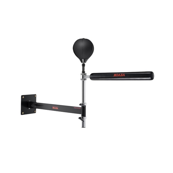 VEVOR Wall-Mounted Boxing Spinning Bar, Reflex Boxing Bar with Punching