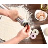 Rosenstein & Söhne Non-stick dough rollers: set of 2, height-adjustable