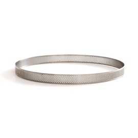 Decora 0064035 Round Perforated Stainless Steel Baking Frame Diameter 20 x 3.5 cm 18/8 Stainless Steel
