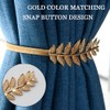 TRKETK 4 Pcs Curtain Tie Backs, Gold Curtain Holdbacks Creative