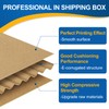 Famagic 12Pack 4x4x2 Small Shipping Boxes - Brown Corrugated Cardboard