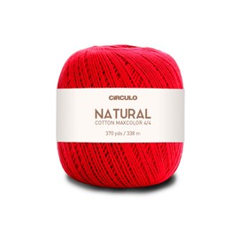 Algodón natural Maxcolor 4/4 de Círculo - 100% algodón virgen brasileño (paquete de 1 bola) - 369 yardas, 7 onzas - DK (3402)