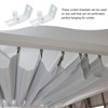 DOITOOL 4Pcs Vertical Blinds L- Shaped Brackets Blinds Curtain Track