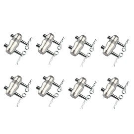 OTTFF 8 Pack Double Ended Conical Truss Coupler with Clips, Stage Lighting Replace Parts - Fit F34 F33 & Pipe 2"