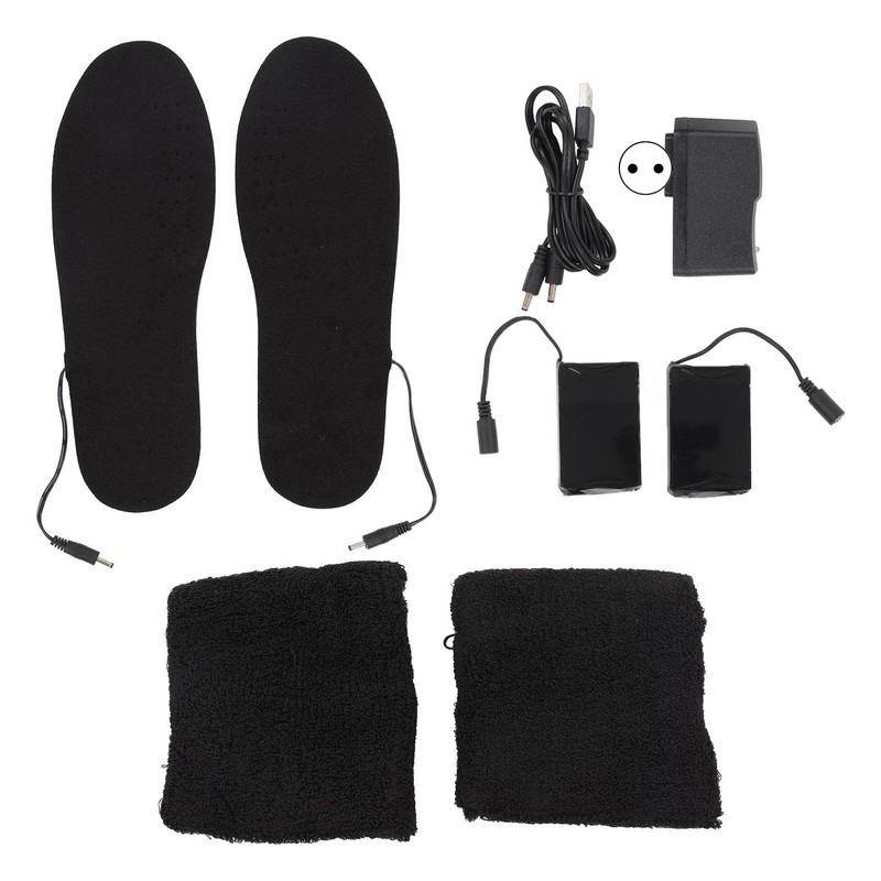 Heated Insoles Soft Warm Breathable Cuttable Electric Heating Insoles with