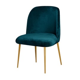 VIENLOVE 2 Pack Velvet Dining Room Chair Slipcovers Washable Removable Stretch Short Back Armless Curved Chair Protector for Home Decor Living Room