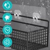 COMNICO 4 Pack Shower Caddy Adhesive Hooks Replacement, Strong Self-Adhesive