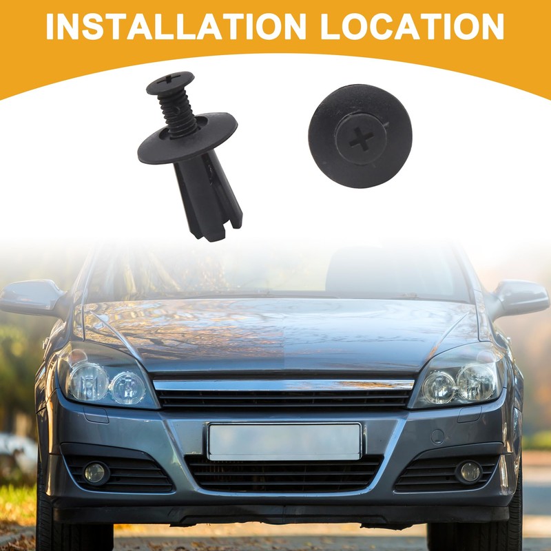 Partuto 50 Pcs 0.73" x 0.94" Universal Clip Rivets Fastener