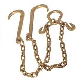 labwork 5/16 X 2 G70 Tow Chain J-Hooks V-Chain Replacement for Flatbed Truck Rollback Wrecker