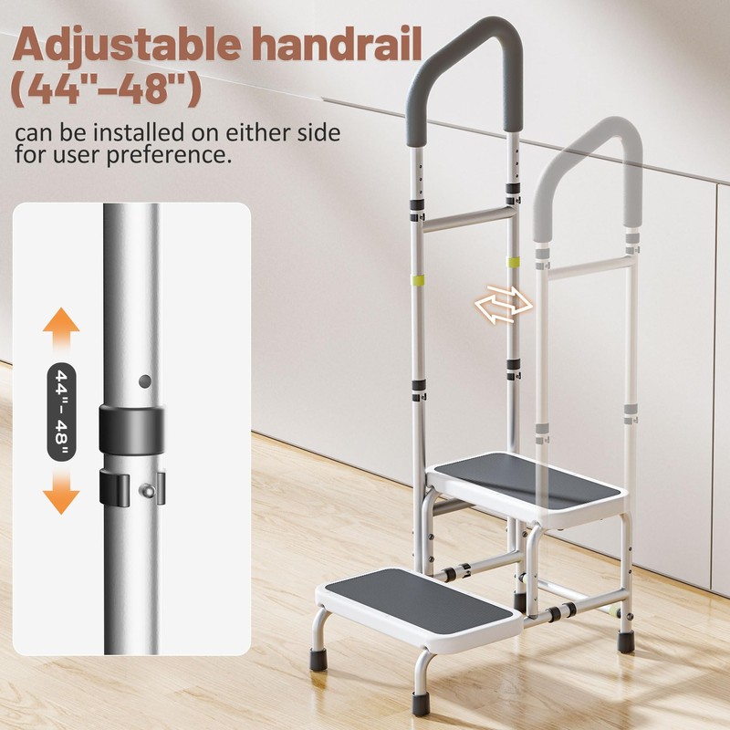 Bed Steps for High Beds for Adults, Heavy Duty Step