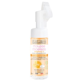 EVOLUDERM Micellar Foam Vitamin C - 96% Ingredients of Natural Origin - Vegan - Made in France
