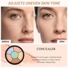 Full Coverage Concealer & Corrector Palette, 6-in-1 Colour Corrector, Waterproof