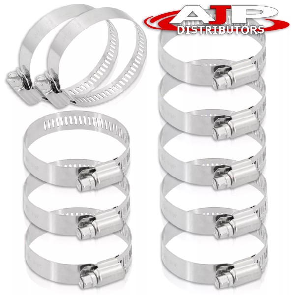 AJP Distributors 1.25"-2.25" Adjustable Stainless Steel Worm Clips Fuel Line