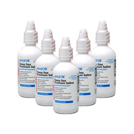 MAJOR Major Deep Sea Premium Saline Nasal Moisturizing Spray 1.5 fl oz (Pack of 5)