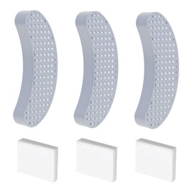 Petinstinct Cat Water Fountain Filter Replacement, 3 Pcs Pet Fountain Filter with 3 Pcs Sponges Foam for 108oz/3.2L Stainless Steel Automatic Cat Water Dispenser