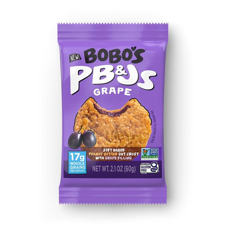 Bobo's Peanut Butter and Jelly Oat Snack Variety Pack, 10