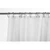 Croydex GP85115 Professional Plain White Water-Resistant Textile Shower Curtain 1800