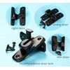 Sliding Bolt Locks,（Black） 90 Degree Heavy Duty Carbon Steel Bar
