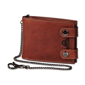 Leather Men's Wallet (60C) Wallet Biker Wallet Chain Wallet Wallet Wallet, Red, money belt