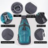 Men Sling Backpack Chest Crossbody Bag Shoulder Bag Travel Sports