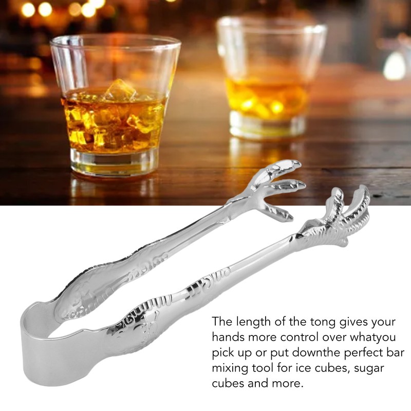 Claw Style Ice Tong Stainless Steel Hand Polished Eagle Claw