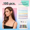 Multi-Color Bobby Pins, 2.2" Colorful cute Hair Clip Pins for