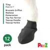 Pawz PZBLKT Water-Proof Dog Boots, Up to 1-Inch, Black