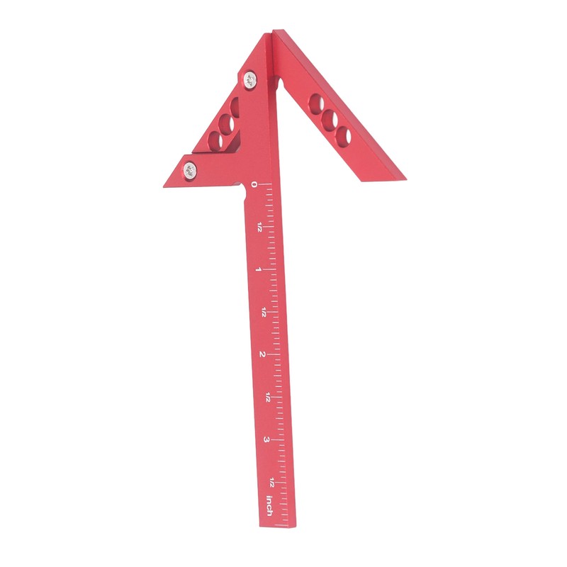 Center Gauge 100mm 45° 90° Aluminum Alloy Line Ruler Measuring