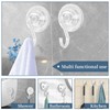 AYAWOW Suction Cup Hooks, Reusable Powerful Waterproof Shower Hooks, Clear